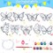 27 Sets DIY Window Paint Art Suncatchers Craft Kits - Butterfly